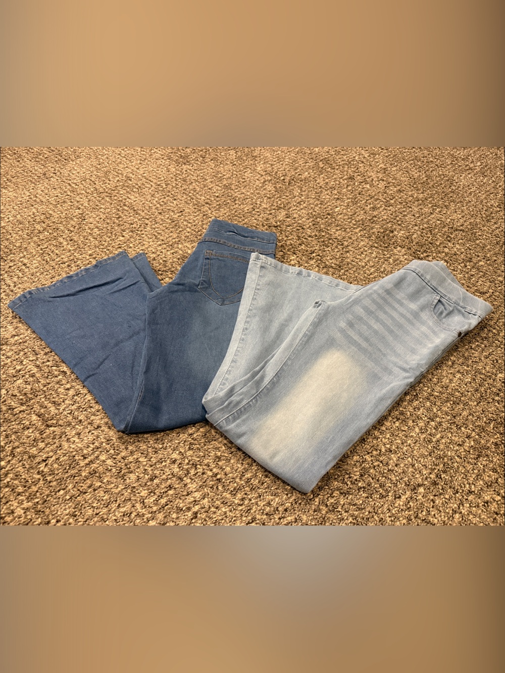 Kids 13/14 pull on flare jeans